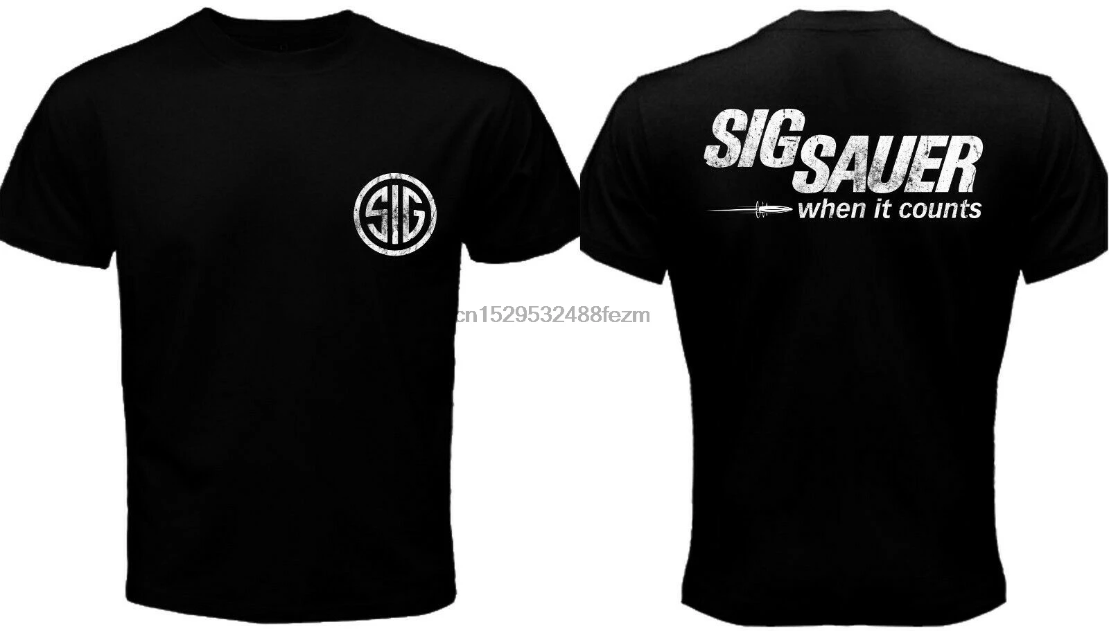 

New Sig Sauer P320 Firearms Pistol Black T-Shirt Cotton Short Sleeve Casual Men'S Tee
