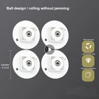 Универсальное колесо, вращающиеся на 360  колеса, мини-поворотный ролик, ящик для хранения мебели, ролик из нержавеющей стали, клейкий ролик