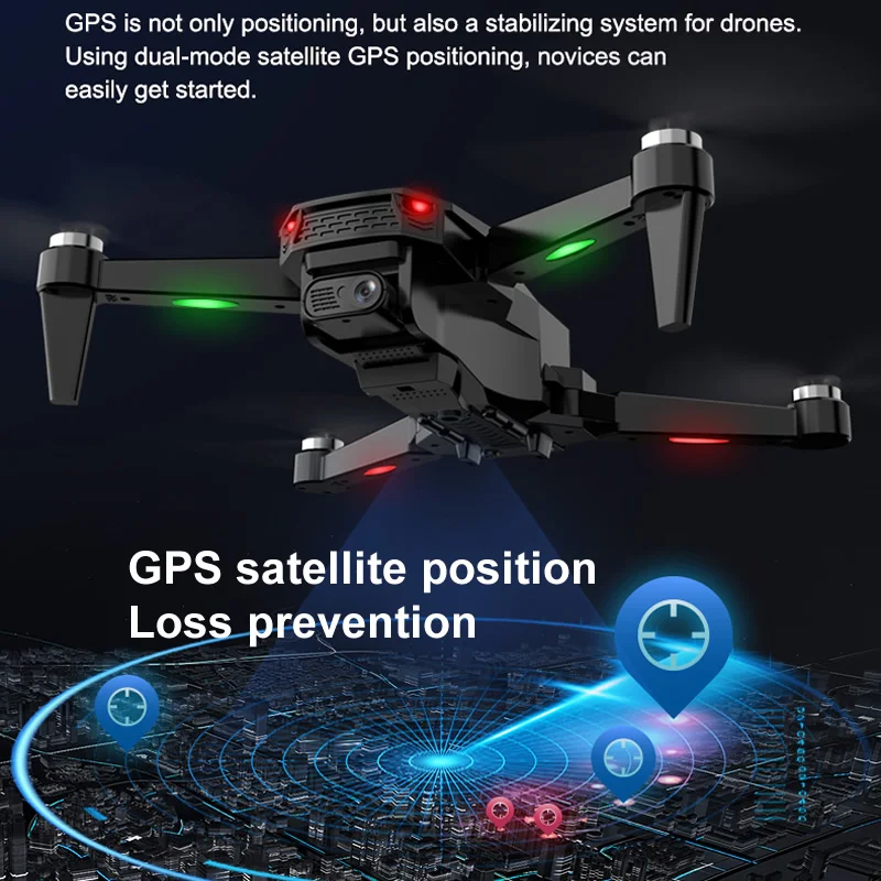 S9 Brushless Motor Drone GPS Quadcopter With Camera UHD 4k Follow Me Professional Aerial Photography UAV Resistance Level 7 Wind enlarge