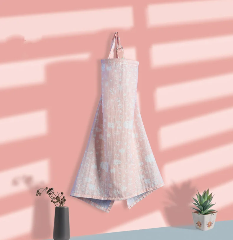 

Pregnant Mother Cotton Breast-Feeding Towel Milk Giving Out Of The Shawl Covering Hanging Tape Anti Light Mimosa Cloth
