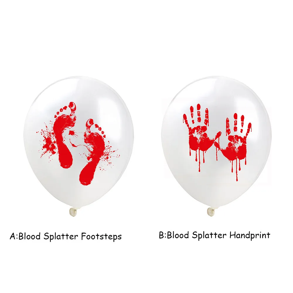 Хэллоуин ужас вечерние брызги крови Handprint кровавый принт день рождения украшения