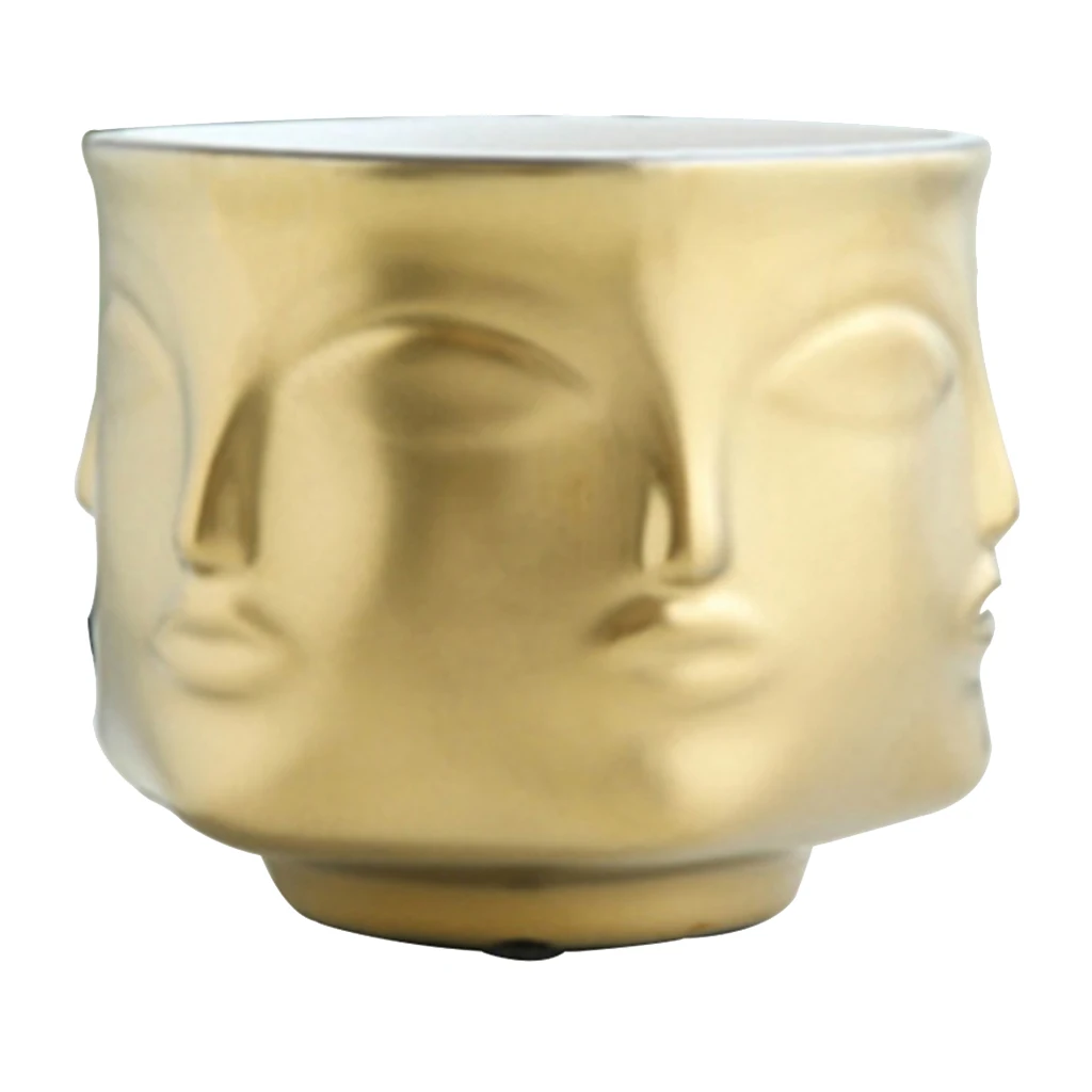 Керамический цветочный горшок для садового растения в скандинавском стиле