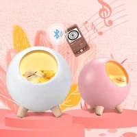 cute cat house bluetooth speaker night light touch dimming led baby kids bedside sleep lamps bedroom home decor holiday gift