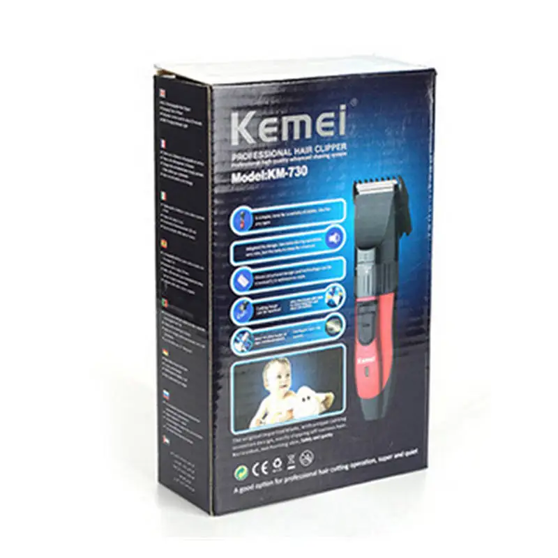 Kemei машинка для стрижки волос для мужчин и детей перезаряжаемая электрическая машинка для стрижки волос триммер для бритья Профессиональная парикмахерская