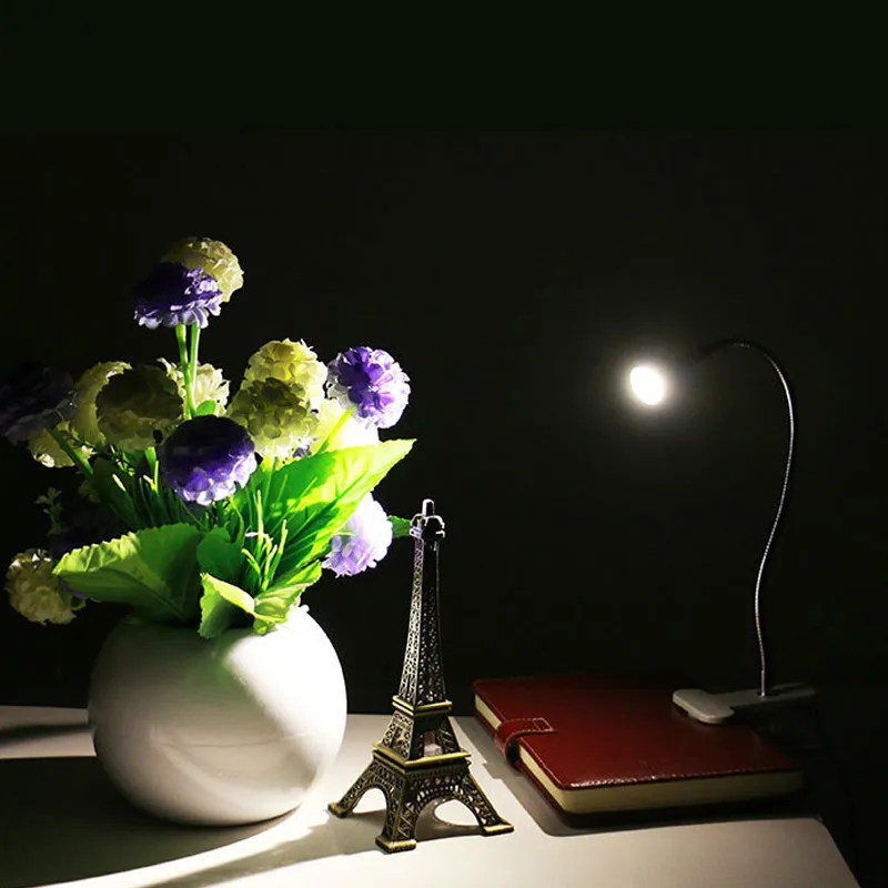 Фото Светодиодная настольная лампа креативные зажимы ABS Гибкая для защиты глаз Lampe De
