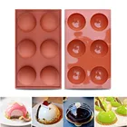 1 шт., силиконовая форма для выпечки, 6 ячеек