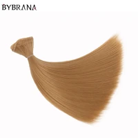 bybrana long straight high temperature fiber brown 15100cm and 25100cm and 35100cm bjd sd doll wigs diy hair free shipping