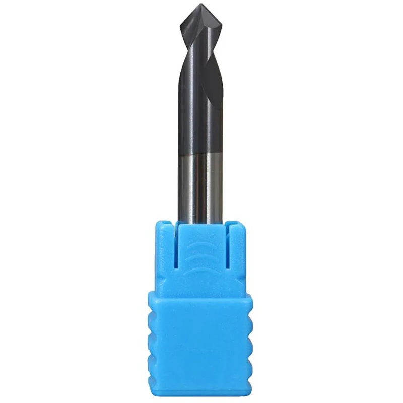 

2 Flutes 6mm Carbide fixed point drill centering drill chamfer Mill 90 Degree HRC45 Milling Cutter