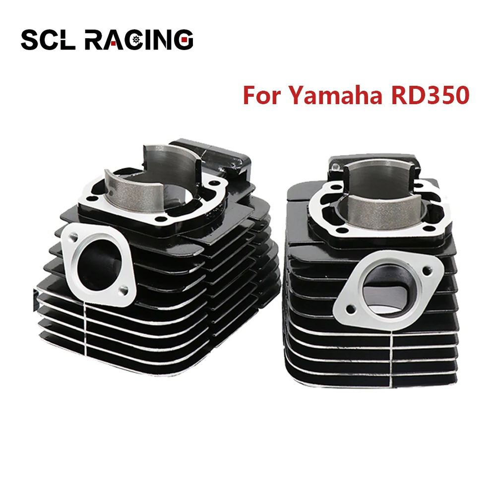 

Alconstar 2Pcs/set Motorcycle Parts Original Moto 64mm RD350 Cylinder Block Kit For YAMAHA RD350 1973 1974 1975 Racing