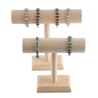 nature wood jewelry necklace bangle stand t bracelet holder organizer display storage case organization show home decor gift