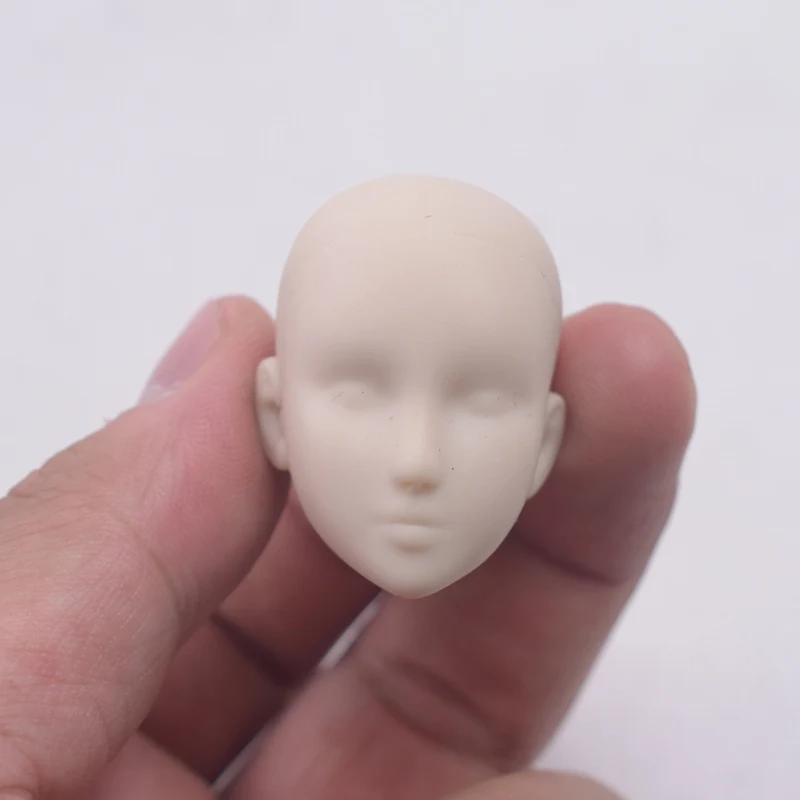 Масштаб 1:6 белая перекрашенная форма женская голова скульптура лысая Модель Для