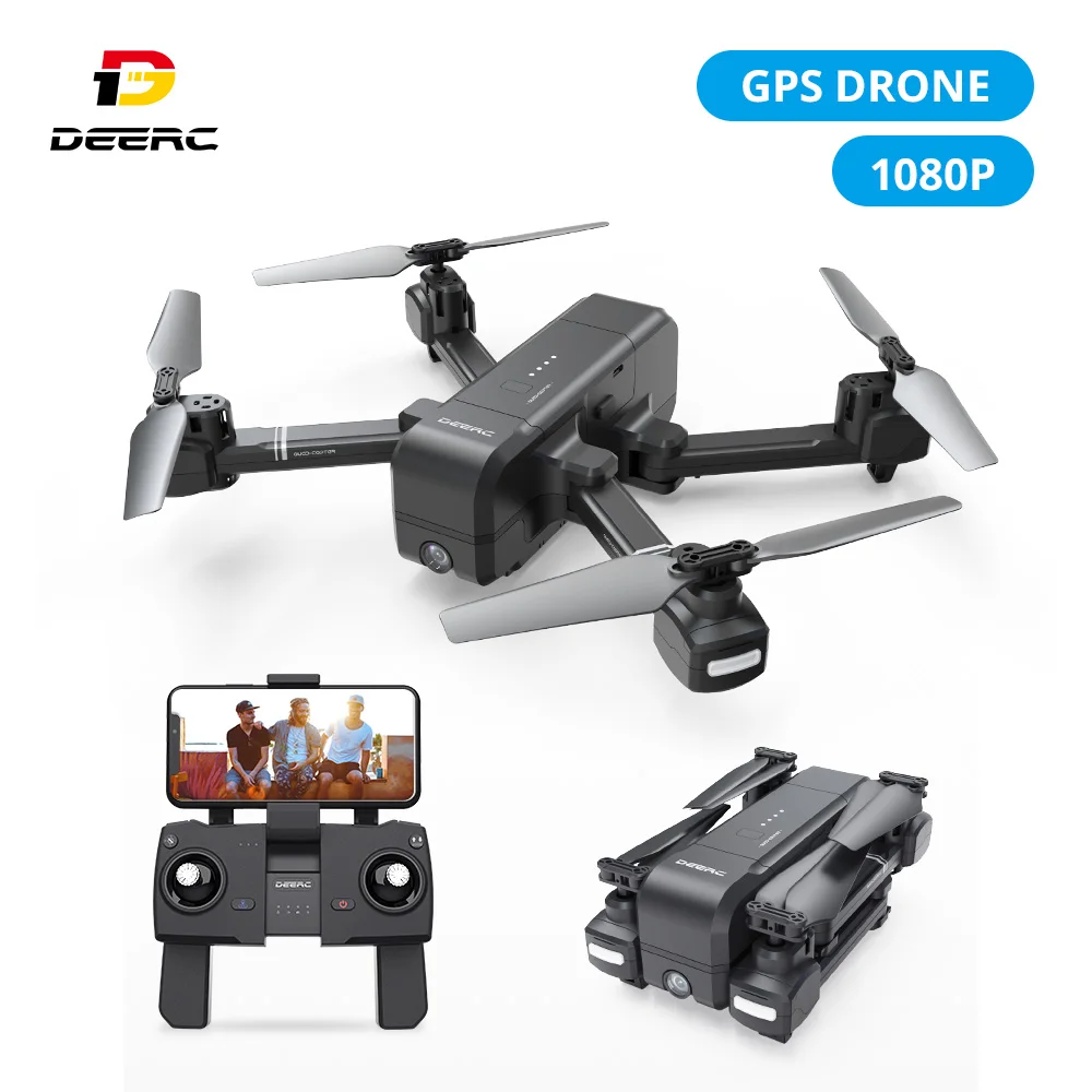 Квадрокоптер DEERC DE25 с GPS и HD камерой 1080p 120 °|Радиоуправляемые вертолеты| |