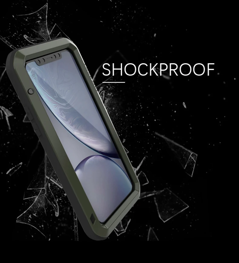 for apple iphone 12 11 pro max case love mei shock dirt proof water resistant metal armor cover phone case for iphone 11 free global shipping