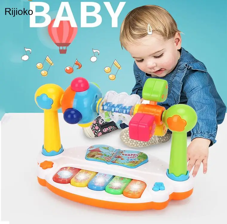 

Children Baby Rotating Music Piano with Light Sound Educational Toy Kids Gift