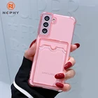 Противоударный силиконовый чехол для телефона Samsung S10, S20 FE, S21 Plus, Note 20 Ultra, A32, A42, A52, A72, A82, 5G, защитная крышка для объектива