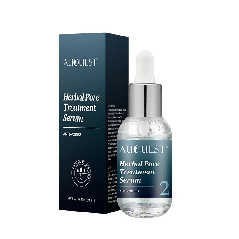 

Herbal Pore Treatment Serum 15ml Tighten And Refine Skin Texture Adjust Water And Oil Balance Smooth And Delicate 1pcs