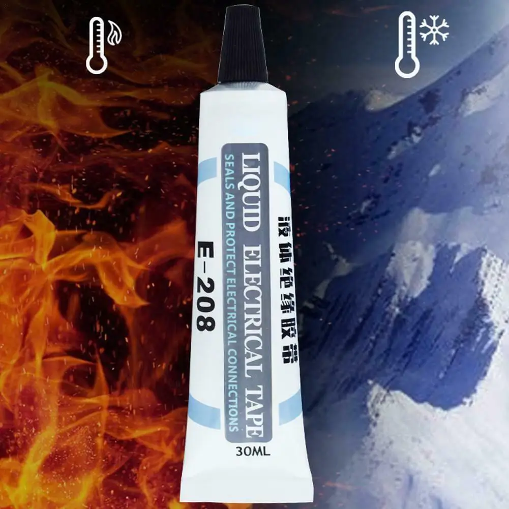 Liquid Electrical Tape Liquid Insulation Electrical Oz 1 Tube Fast Waterproof Tape Dry Paste Anti-UV R2B0