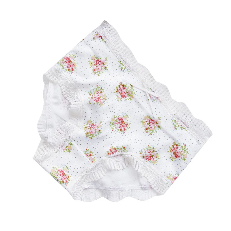 SP & CITY Современное ретро женское нижнее белье с цветочным узором высокая талия