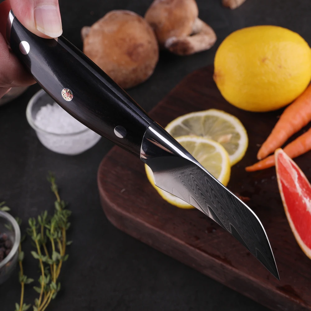 3 5 дюймовый нож для очистки овощей из дамасской стали мелкие кухонные ножи
