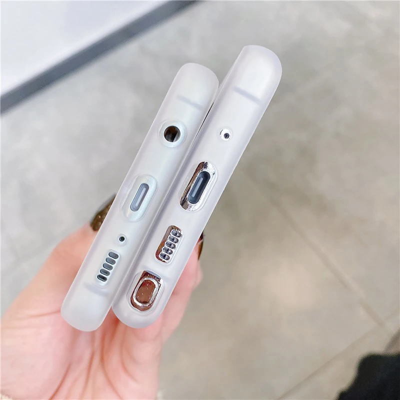 Прозрачный матовый чехол для Samsung S21 S20 FE Note 20 Ultra 10 Pro A51 A71 A50 A70 A20 S10 Plus S9 | Мобильные