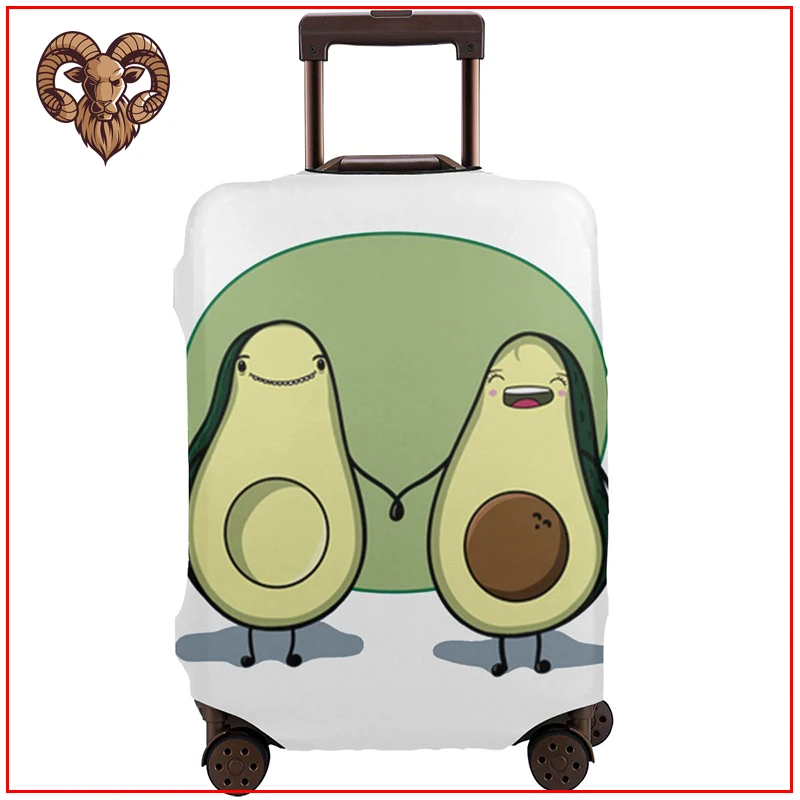 Зеленая Дорожная Защитная крышка для багажа размером 28 дюймов с изображением