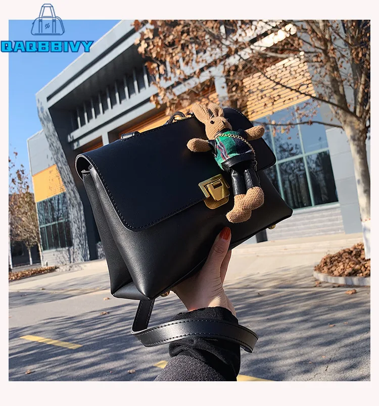 

New 2021 Fashion Women PU Leather Hasp Shoulder Bag Cross Body Bags Handbag Female Soft Purses Underarm Messenger Bag for Girls