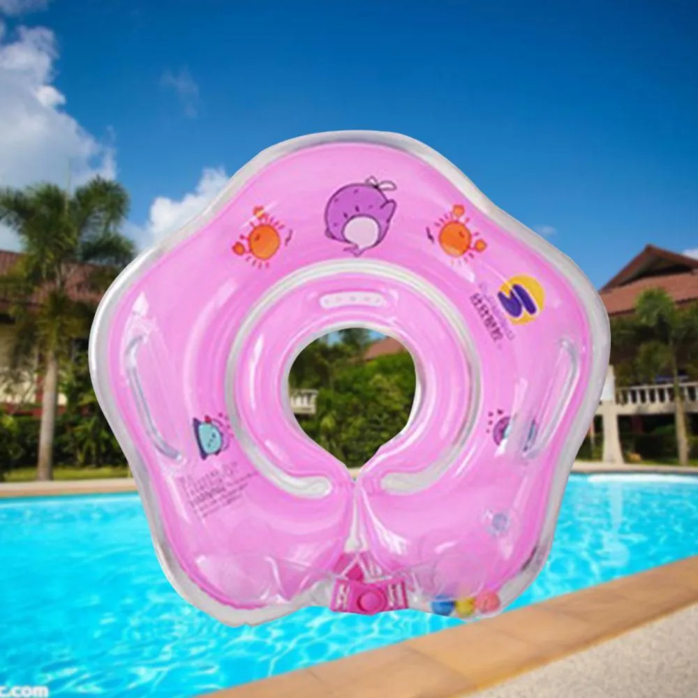 Детский надувной круг для купания безопасный младенцев фламинго аксессуары