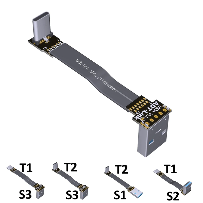 0 2/1/2m L образный разъем Тип USB c кабель для зарядки с поворотом на 90 градусов FPC