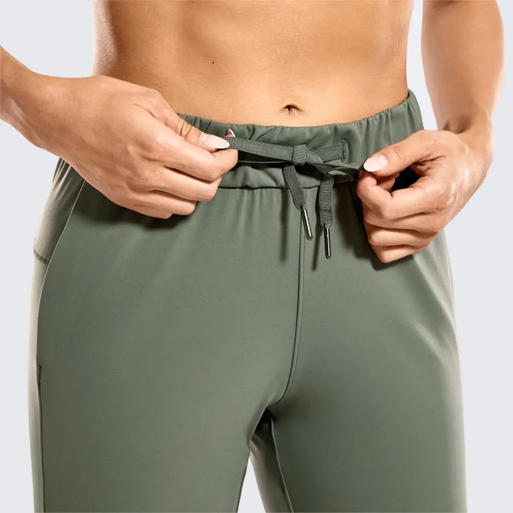 Женские повседневные брюки для пробежек SYROKAN укороченные со средней посадкой и