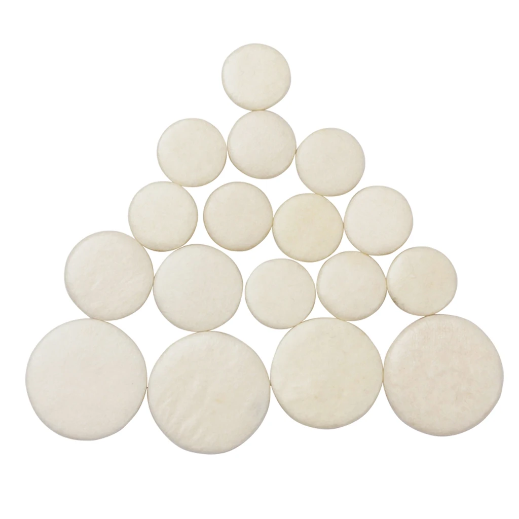 

Clarinet Pads Bb Key 17pcs Ivory Musical Instrument Accesories