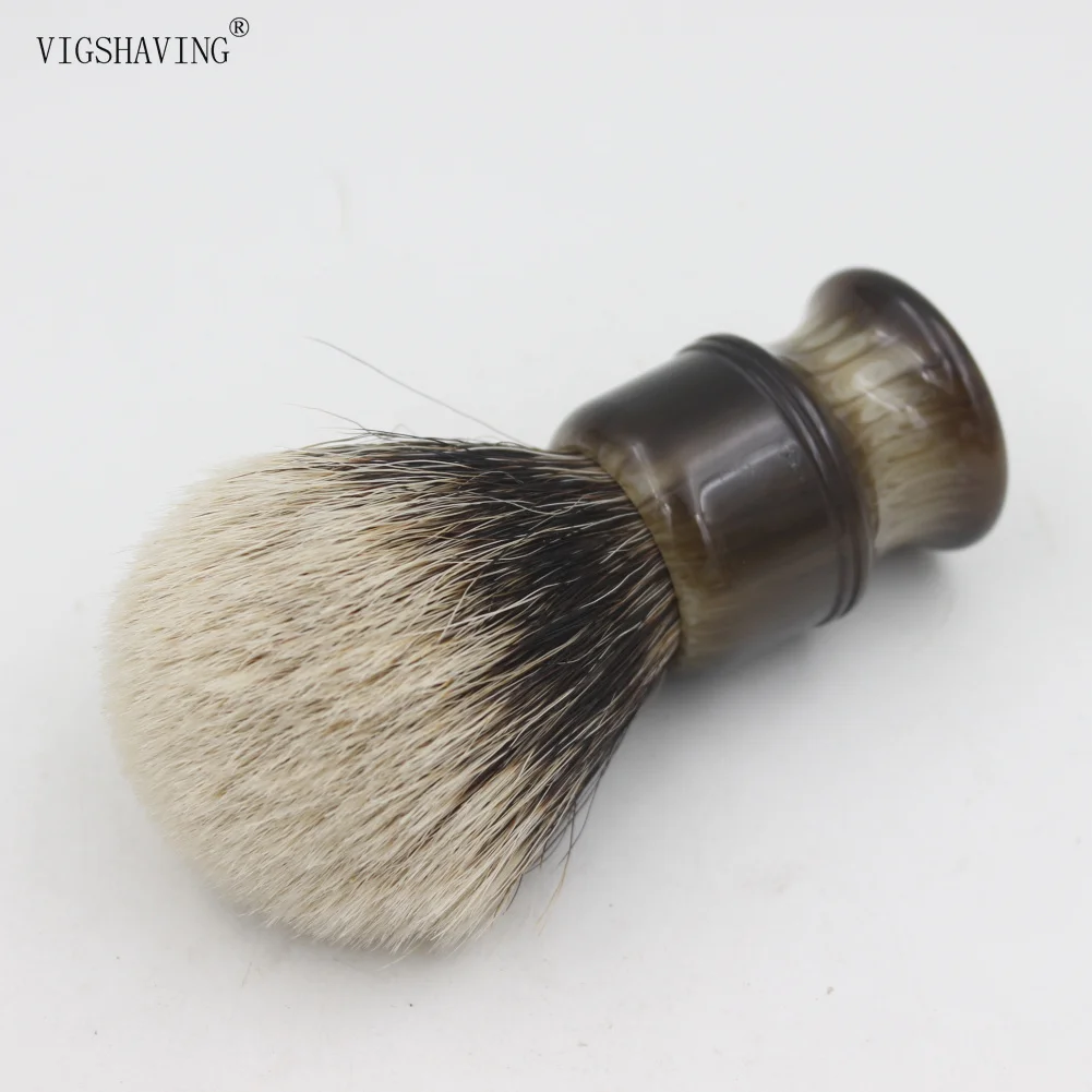 VIGSHAVING помазок Смола Ручка finest две группы барсук волос Кисточки для бритья|shaving