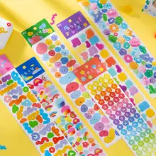 Комплект из 2 предметов с изображением цветных лент наклейки Kawaii дизайн ручной учетную запись Скрапбукинг для художественного