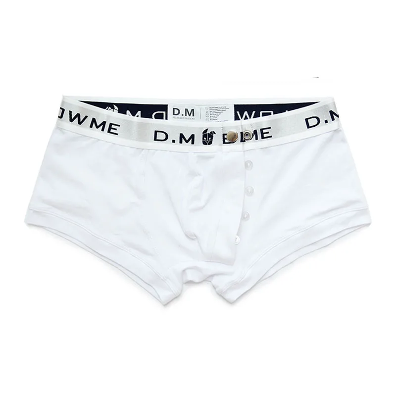 Трусы-боксеры мужские хлопковые нижнее белье для геев шорты на пуговицах |