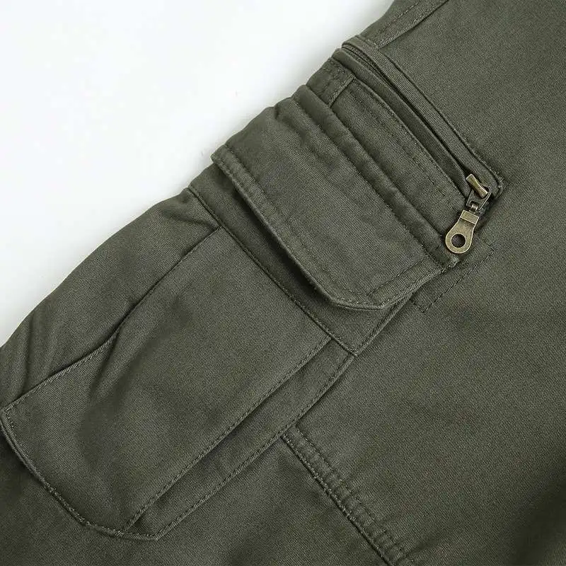 

Men's Loose Multi-pocket Casual Overalls Plus Size Four Seasons Cotton Trousers Outdoor Long