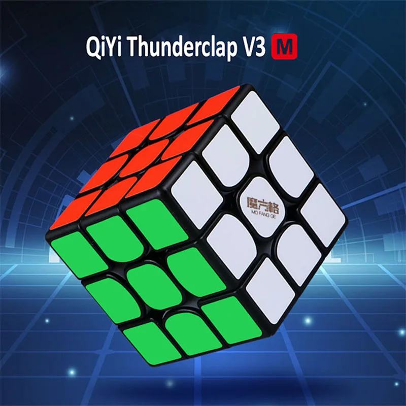 QiYi MoFangGe Thunderclap V3 M 3x3 Магнитный магический куб головоломка куб профессиональные магниты скорость Cubo Magico Thunderclap 3x3