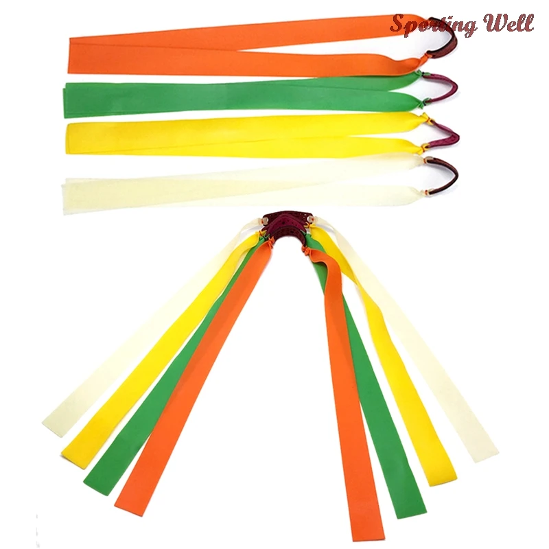 Рогатка Резиновая лента из натурального латекса желтая катапульта плоская