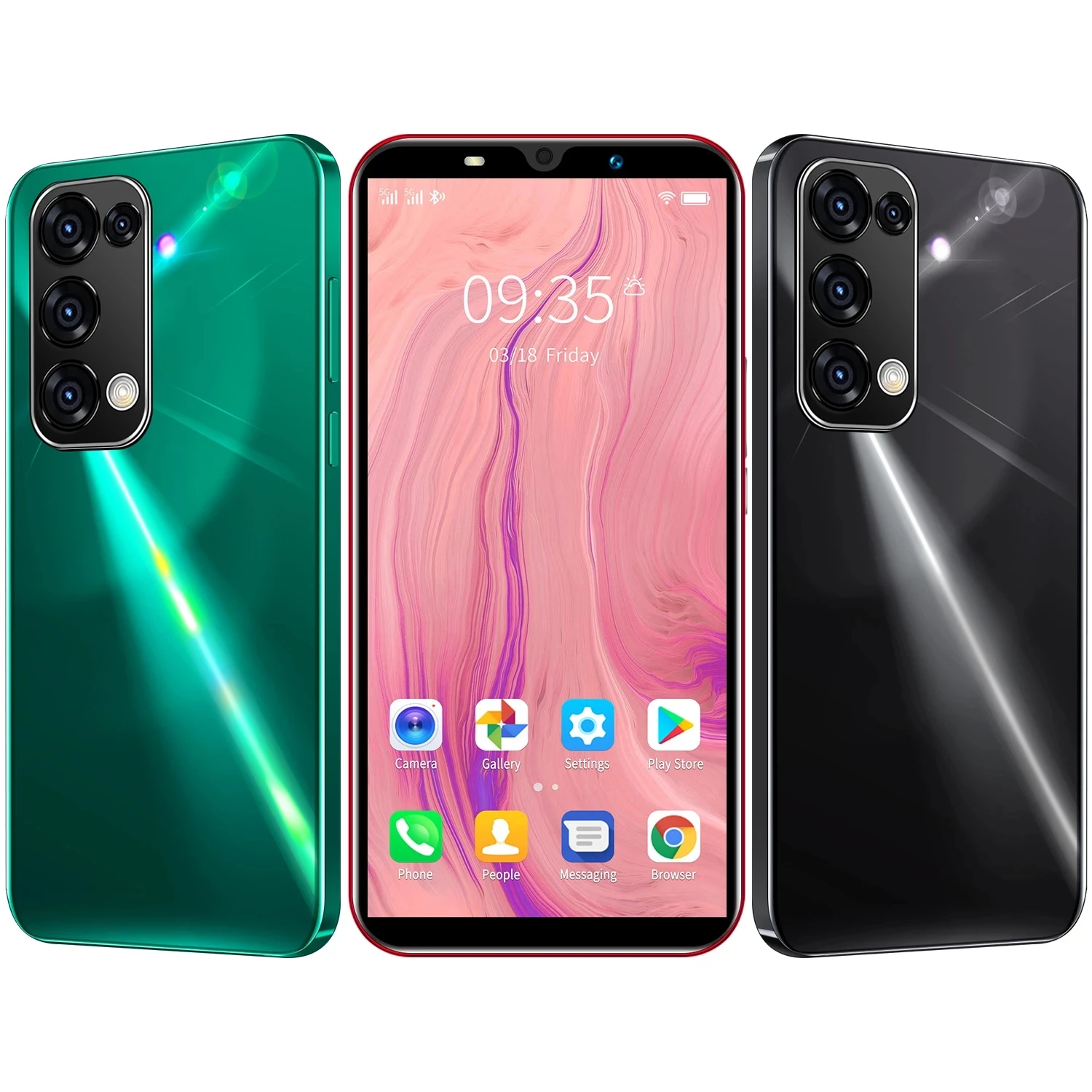 

Reno5 mini Global Version 5.2nch full screen 6+128GB 21MP+48MP camera MTK6895 4500mAhbattery Face fingerprint ID Smartphone