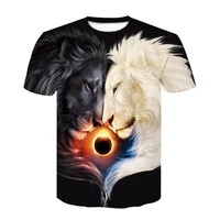 new summer cool style hip hop t shirt menwomen print yin yang 3d lion t shirt harajuku mens clothes 2020 top asian size s 6xl