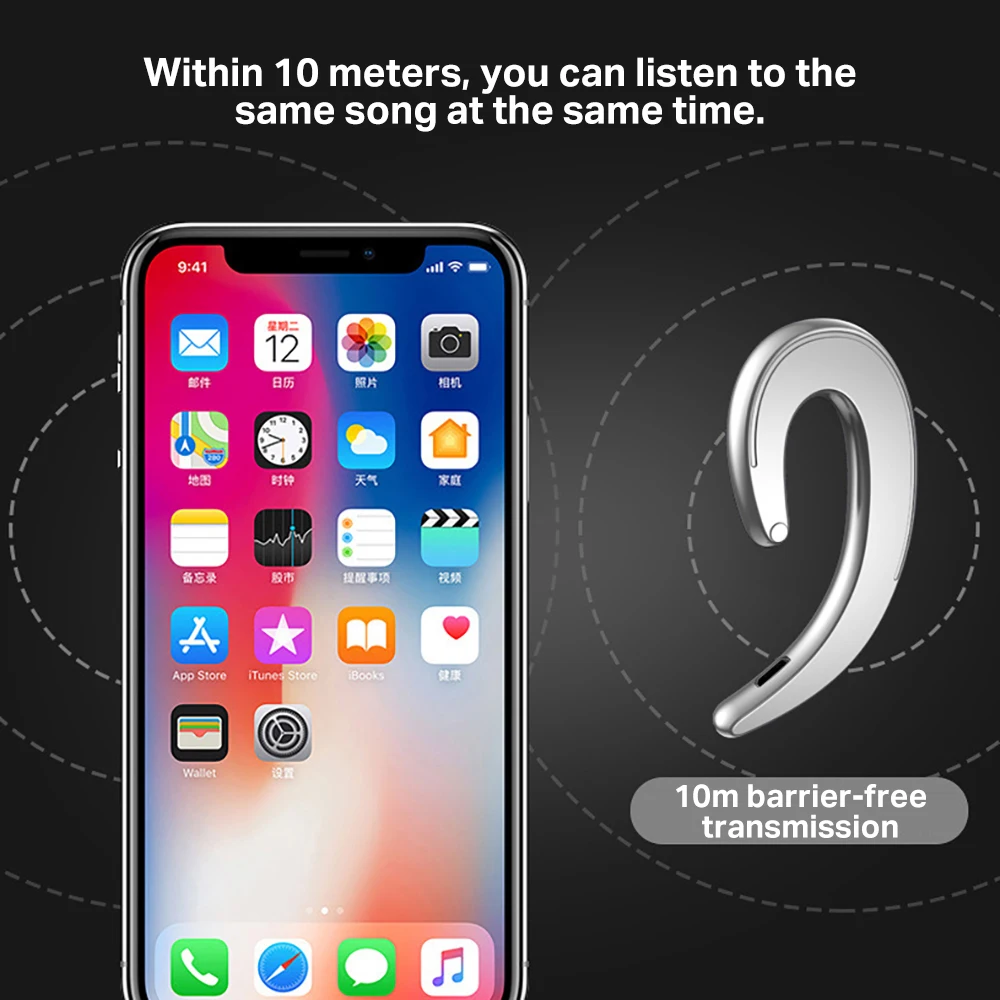 Спортивные Bluetooth наушники ME8 беспроводные 4 1 свободная замена левого и правого