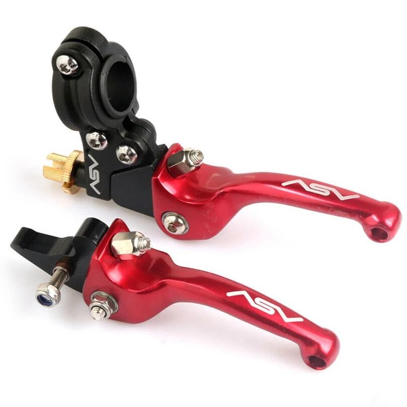 7/8 Inch/22Mm ASV F3 Series Clutch Brake Folding Lever Fit Motorcycle ATV Dirt Bike Red | Автомобили и мотоциклы