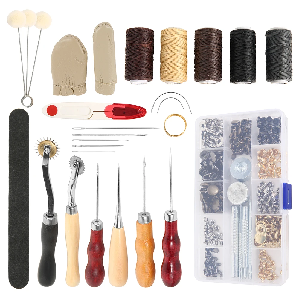 28 шт. набор инструментов для кожевенного ремесла ручная швейная строчка