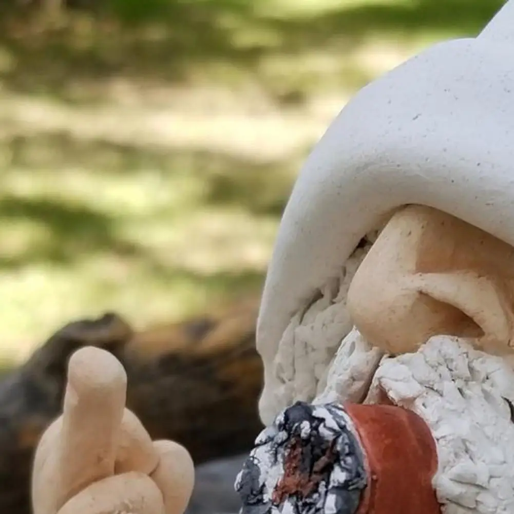 

Gnome Doll Statue Multifunctional Waterproof Resin Portable Dwarf Figure Sculpture Ornament for Home Garden Lawn Decoration