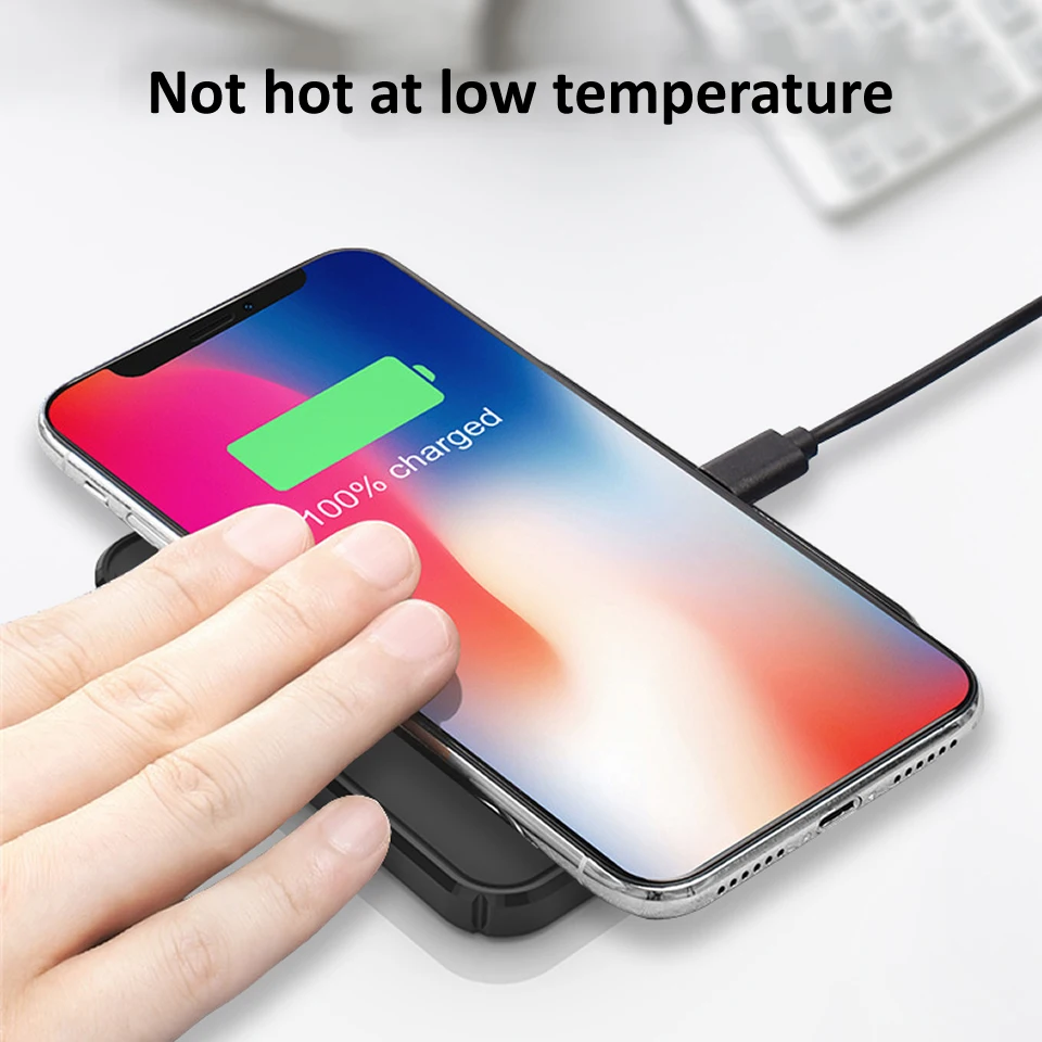 electop 15w qi wireless charger for iphone 11 pro xs max x xr 8 induction fast wireless charging pad for samsung s20 xiaomi mi 9 free global shipping