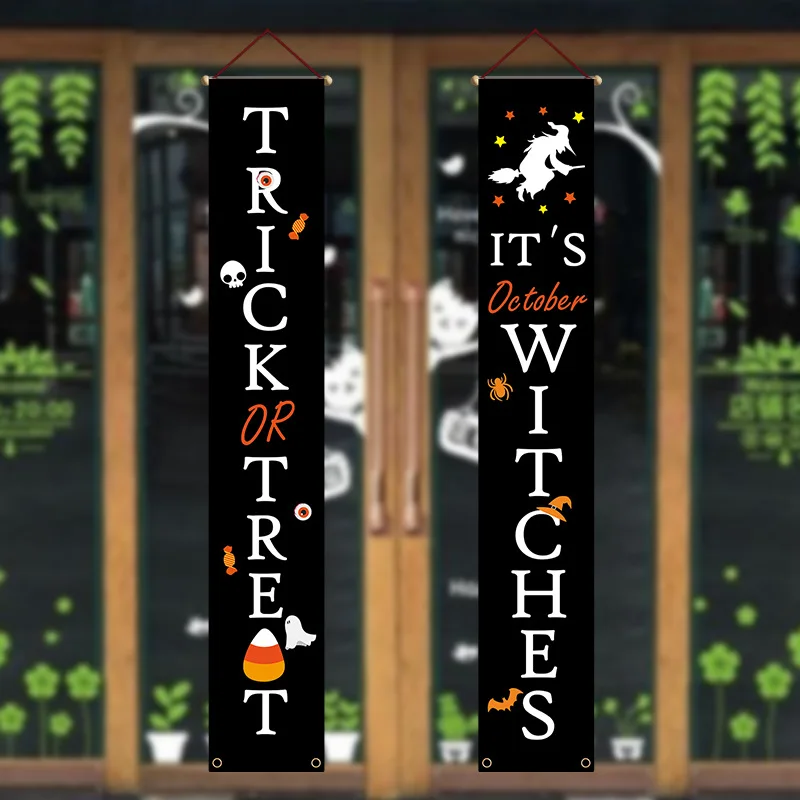 

2021 баннер на Хэллоуин, баннер, баннер, дверная занавеска, поддержка для изготовления фотографий, рождественские украшения, Рождественский Д...