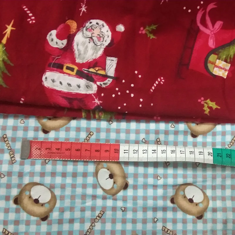 2 стая Красивая Красная рождественская одежда с принтом Санта Клауса и