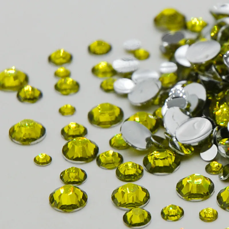 Горячая Акция Olivine цветные смешанные размеры хрустальные 3D акриловые стразы для