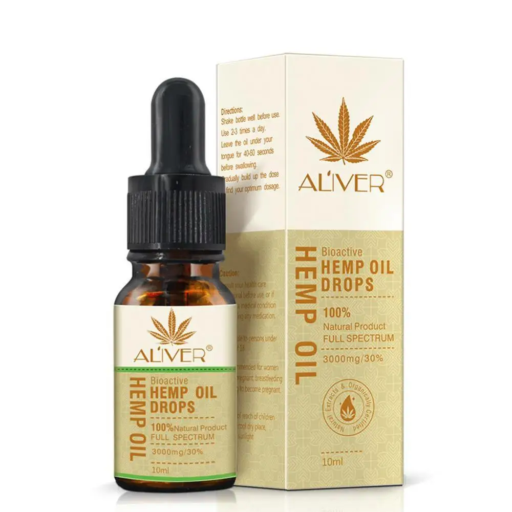 10ml 30 мл органическое из конопляных семян масло капель эфирное масло уменьшает против боли стресса помощь для сна натуральный массаж тела масла - Цвет: 10ml