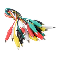 3pcs 50cm 35mm alligator clips electrical diy test leads alligator double ended crocodile clips roach clip jumper wire