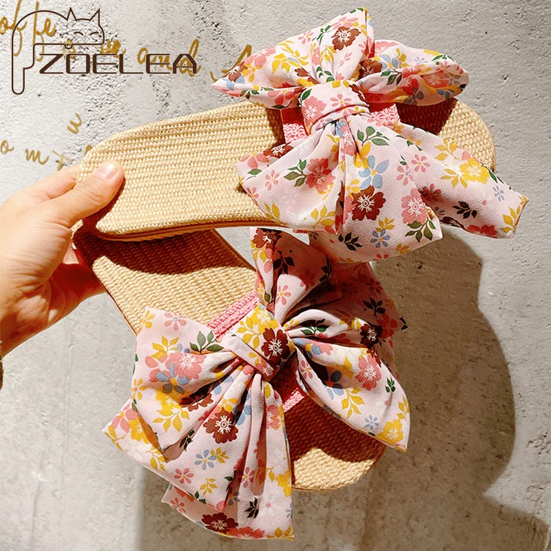 Summer Flax Slippers Women Casual Linen Slides Multi-style Non-slip Eva Home Slippers Indoor Shoes Female Slippers Woman