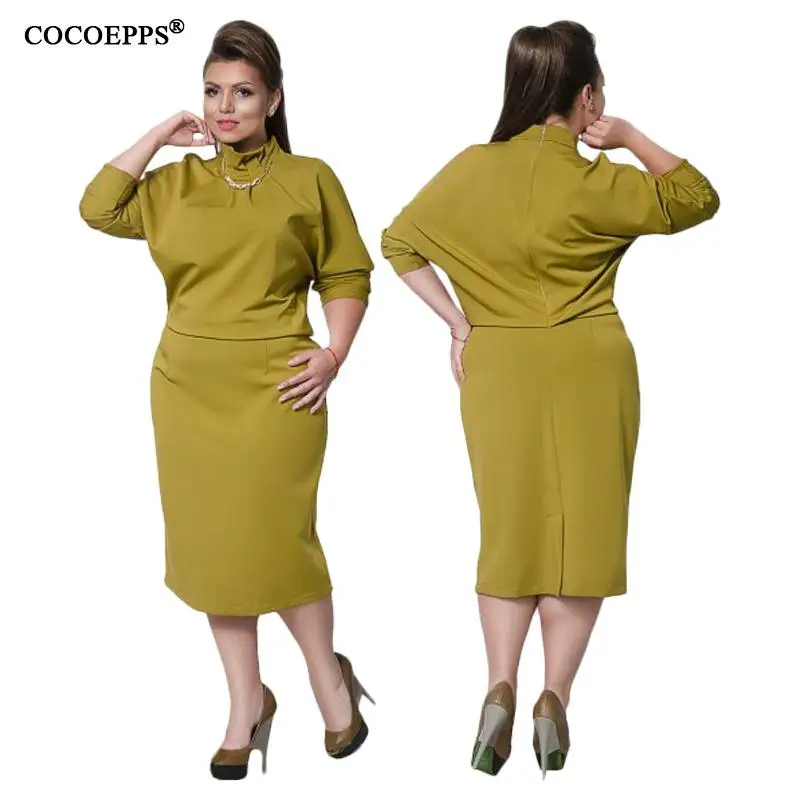 

Fashionable 2019 Winter Elegant Women Dresses Large Size Office Lady Dress 5XL 6XL Plus Size Dress Blue Evening Female Vestidos